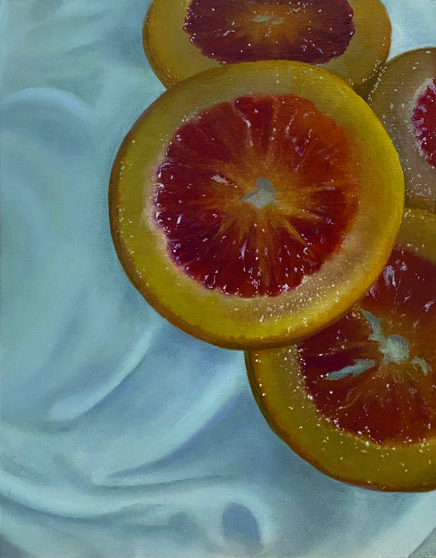 Blood Oranges Oil Painting