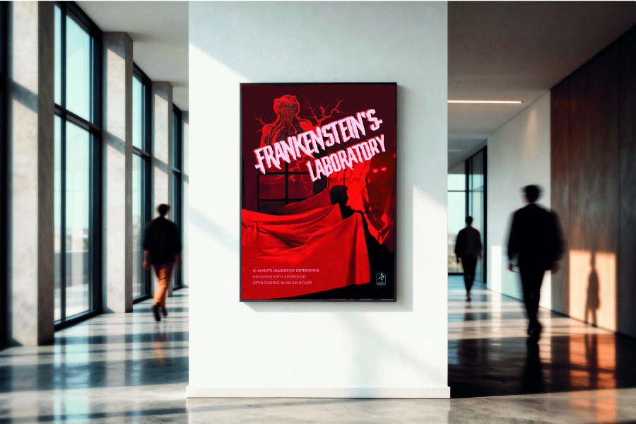 Frankenstein's Laboratory Poster Mockup