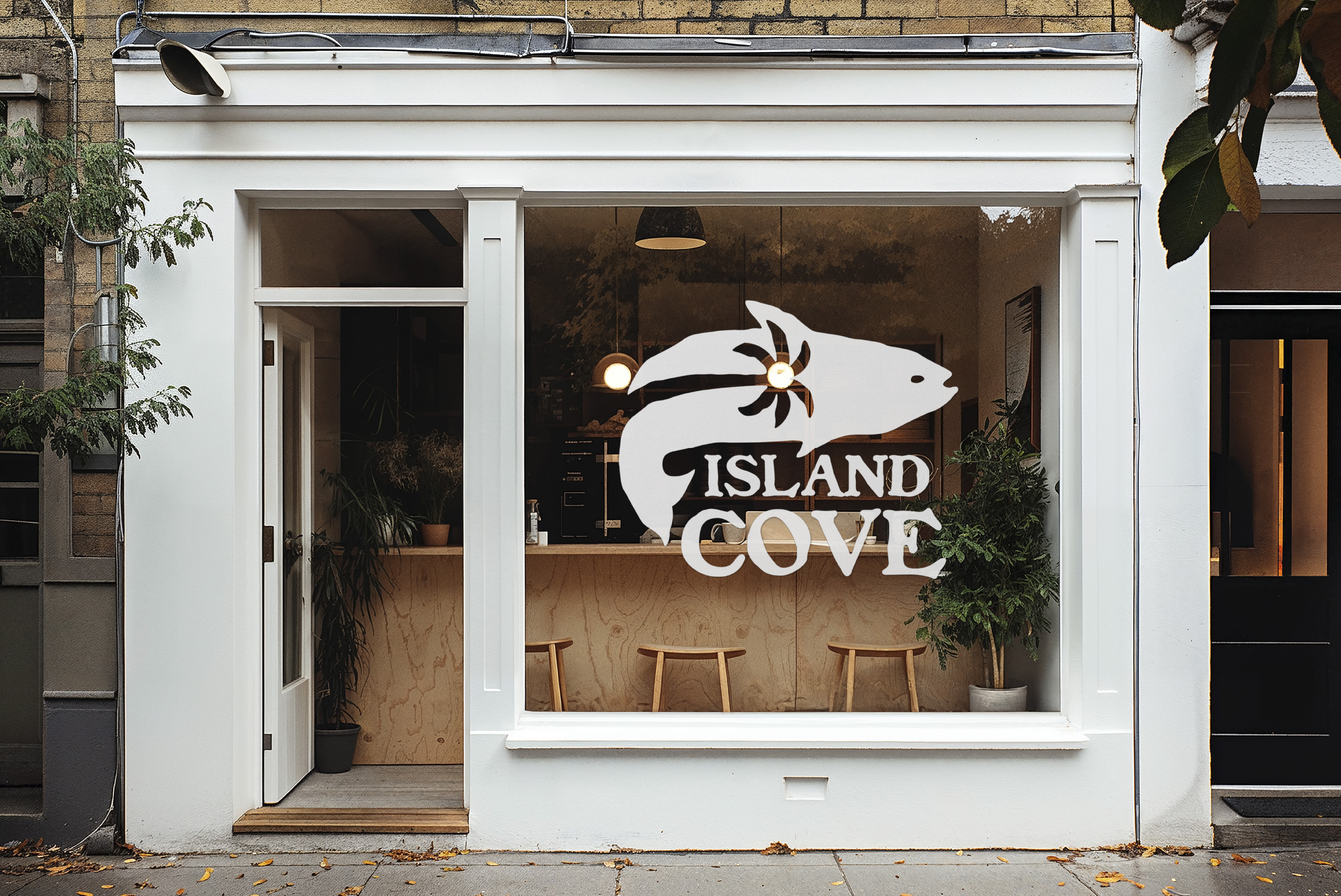 Island Cove Store Signage Mockup