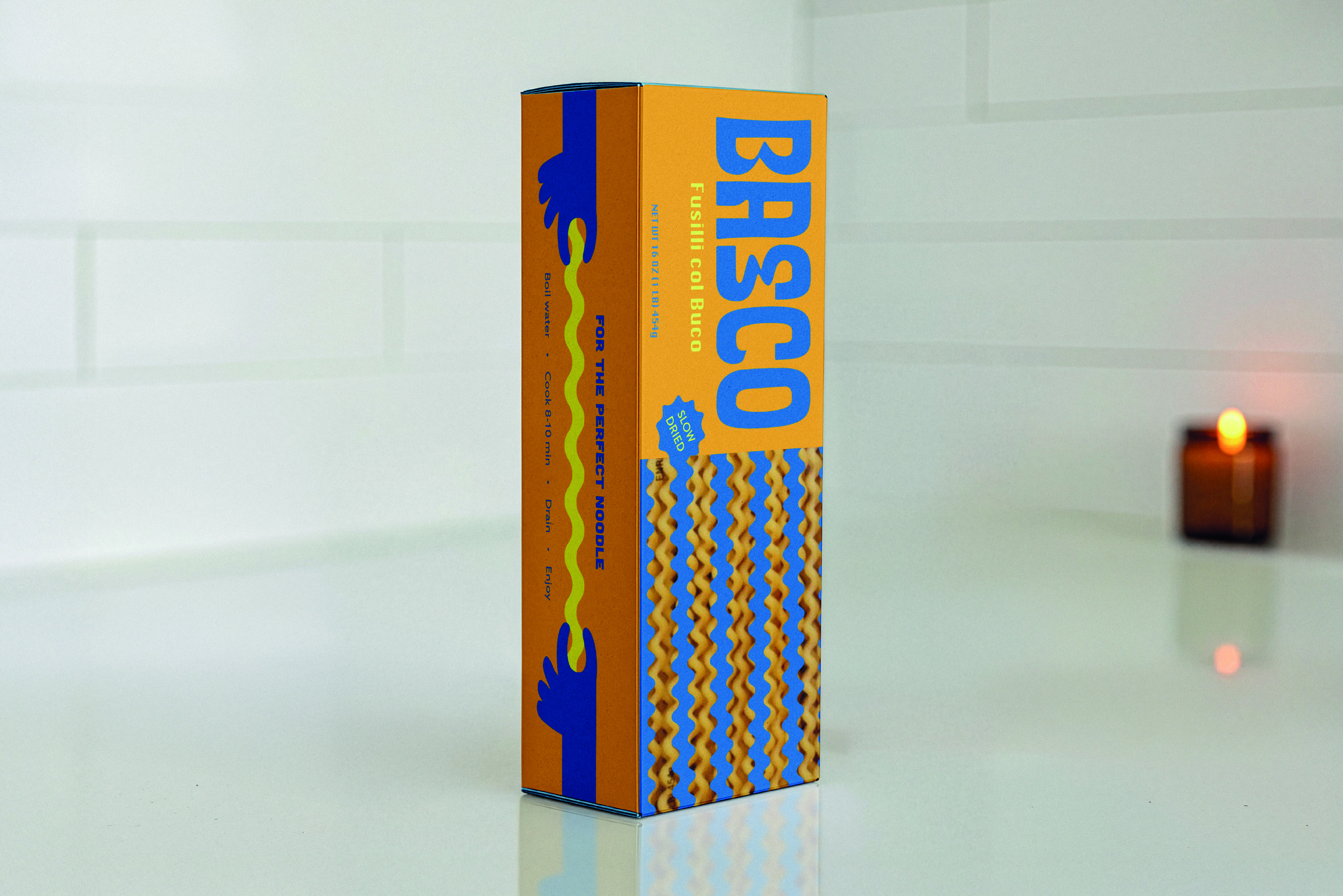 Basco Pasta Package Mockup