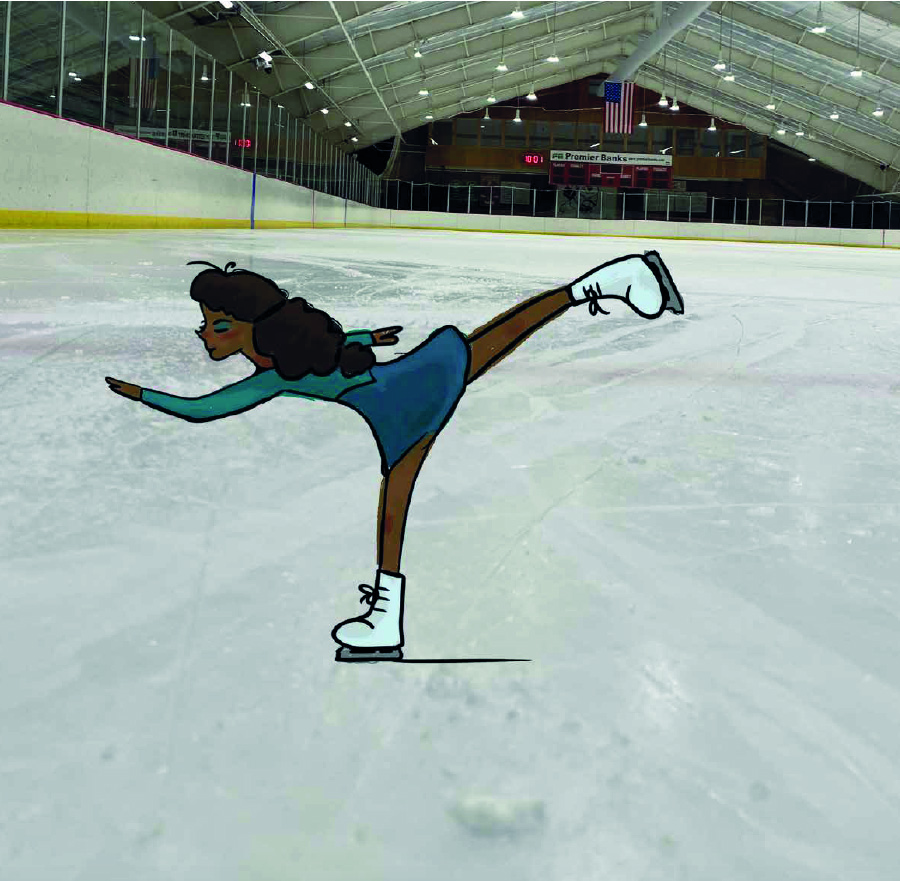 Figure skater illustration